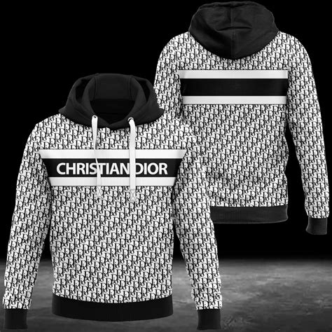 black dior hoodie men|black and white Dior hoodie.